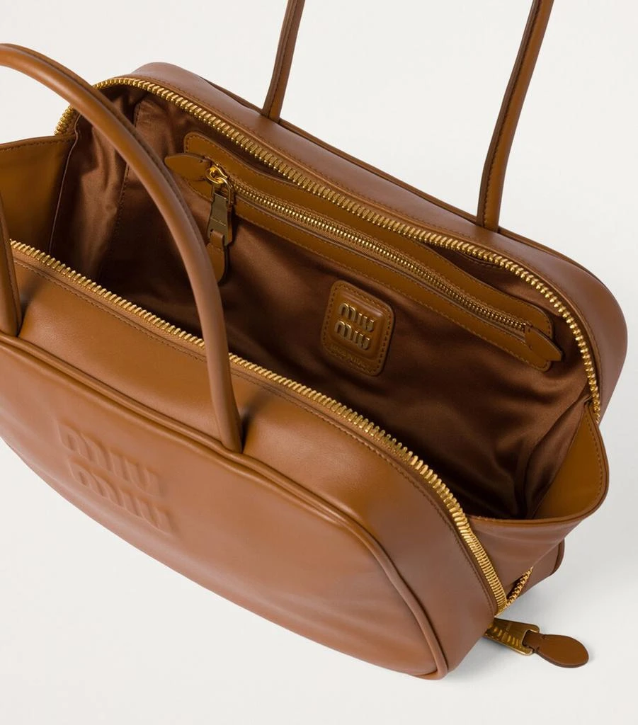 Miu Miu Leather Beau Top-Handle Bag 5