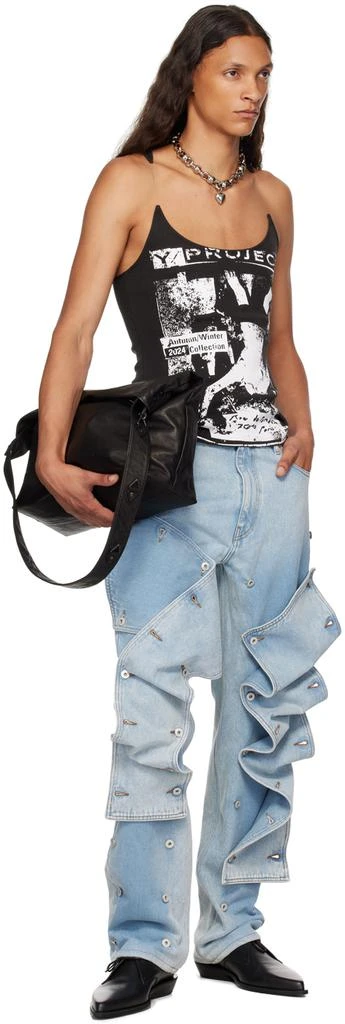 Y/Project Blue Snap Off Jeans 5