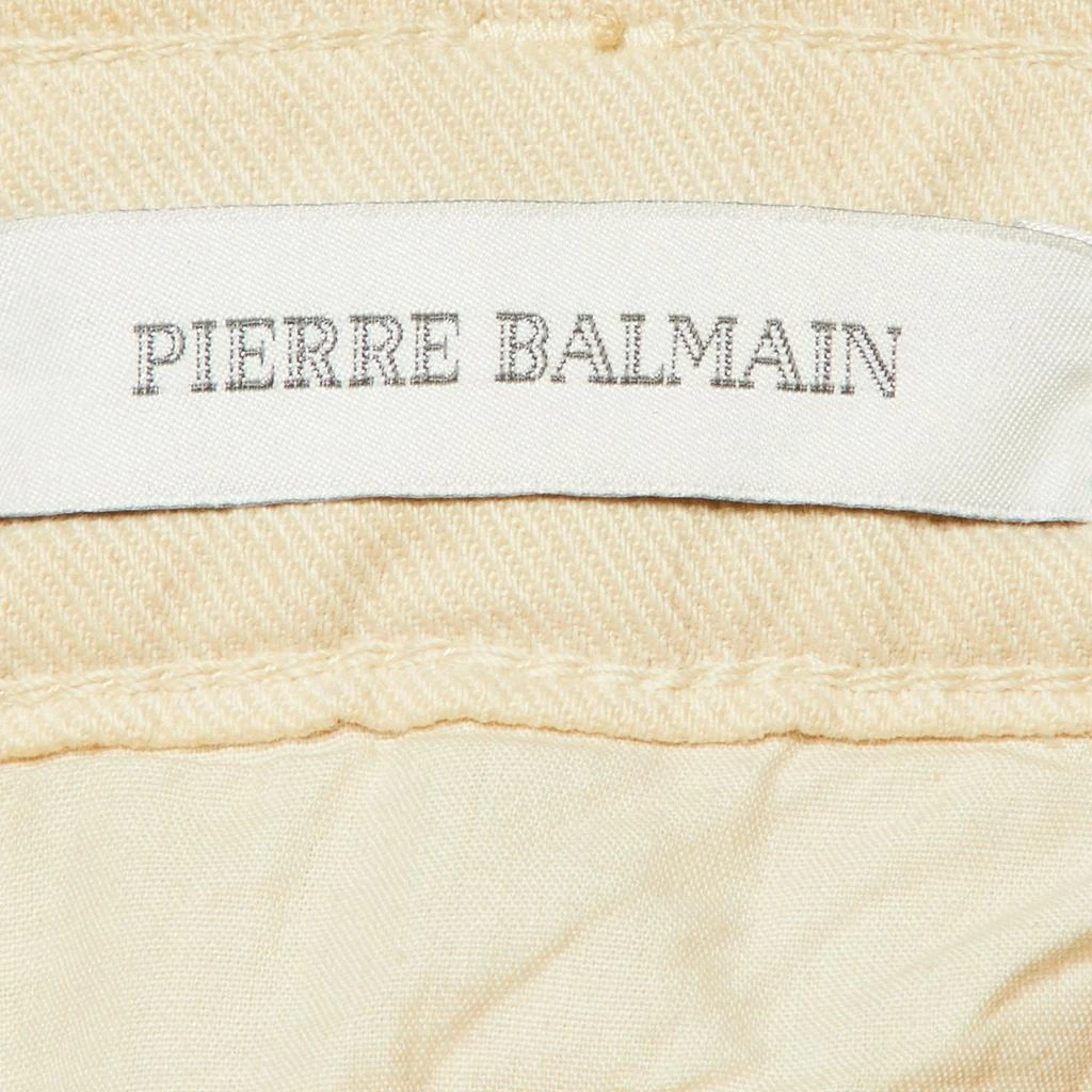 PIERRE BALMAIN Pierre Balmain Beige Denim Ribbed Slim Fit jeans M/Waist 30" 5