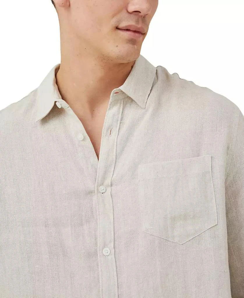 Cotton On Men's Linen Long Sleeve Shirt 3