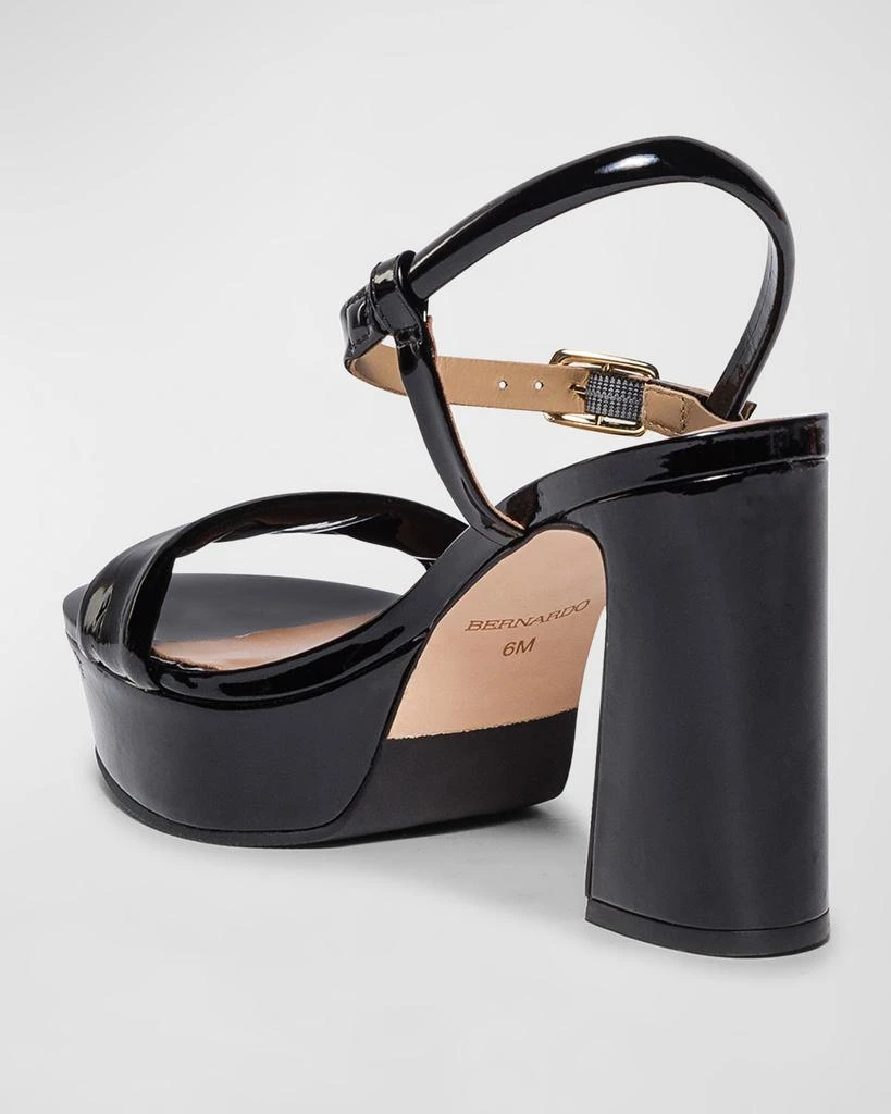 Bernardo Patent  Ankle-Strap Platform Sandals 4