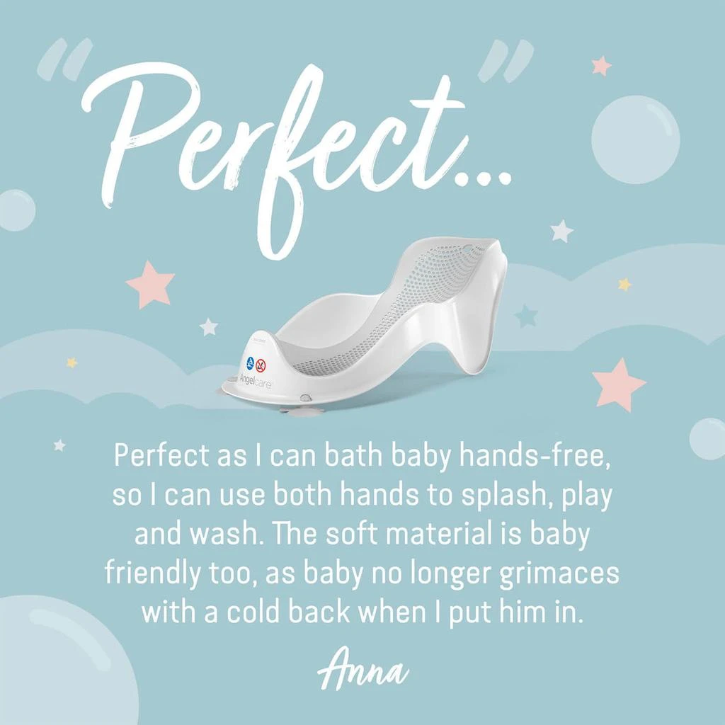 The Hut Angelcare Soft Touch Mini Bath Support - Grey 7