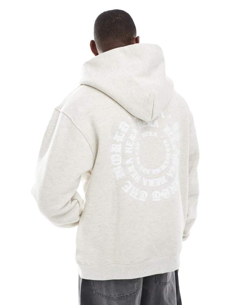 HERA Hera Mens vortex hoodie in oatmeal marl