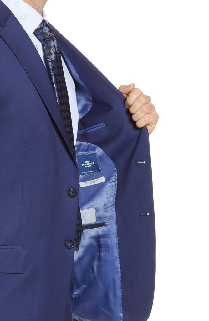 Hart Schaffner Marx New York Classic Fit Solid Stretch Wool Suit 4