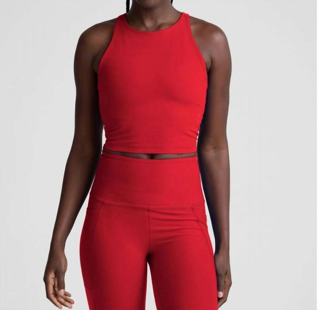 Beyond yoga Beyond Yoga - Spacedye High Neck Cropped Tank