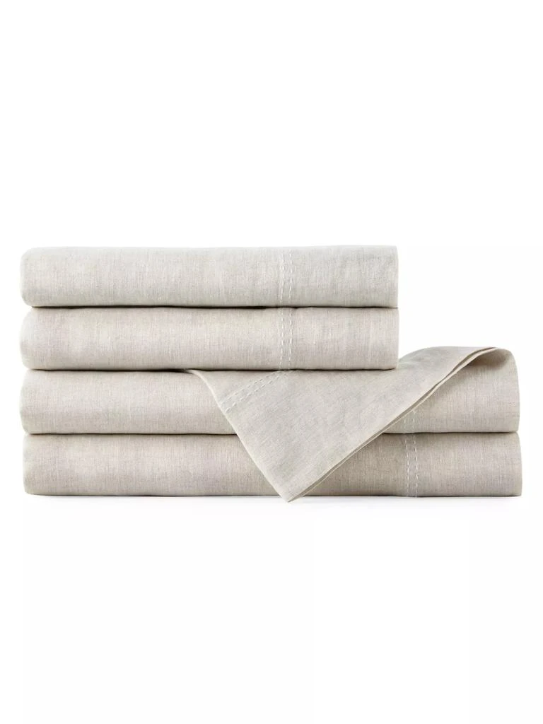 Peacock Alley European Washed Linen Sheet Collection 1