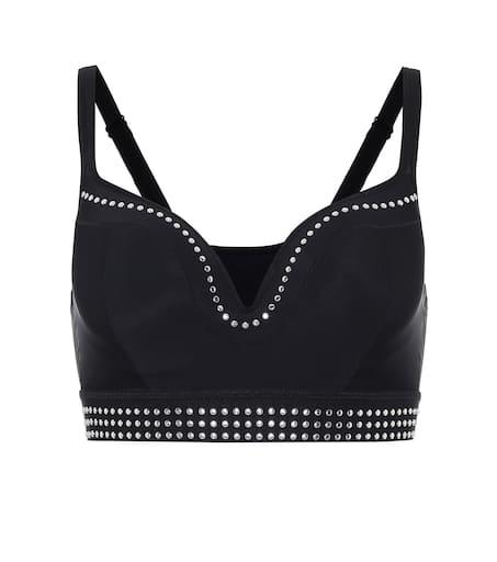 Adam Selman Sport Push-It studded sports bra