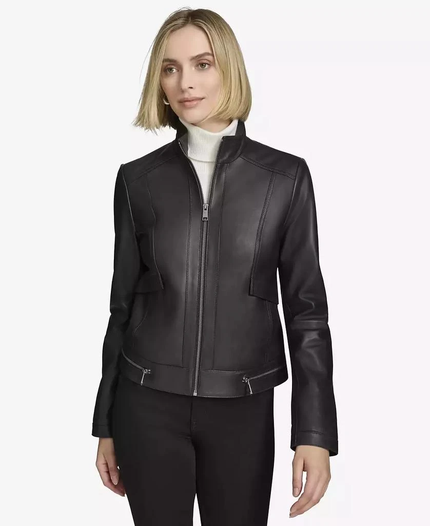 Andrew Marc Women's Rowan Leather Racer Jacket 1