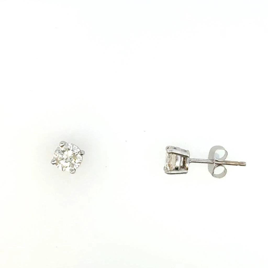 AAMIAA Aamiaa - 0.75 Carat Natural Diamond Round Brilliant Stud Earrings 3
