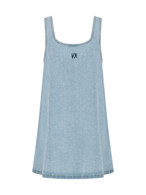 Nocturne Scoopneck Mini Denim Dress 3