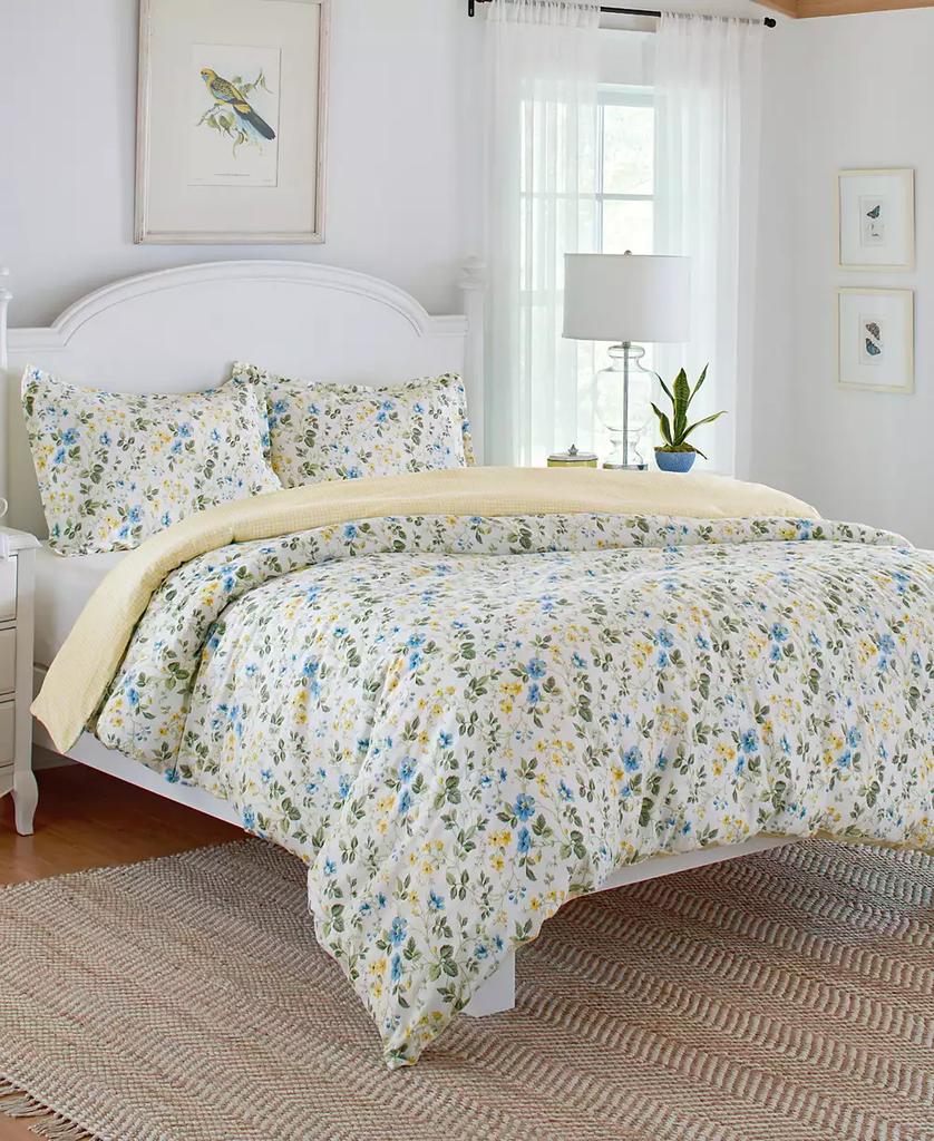 Laura Ashley Meadow Floral 2-Pc. Duvet Cover Set