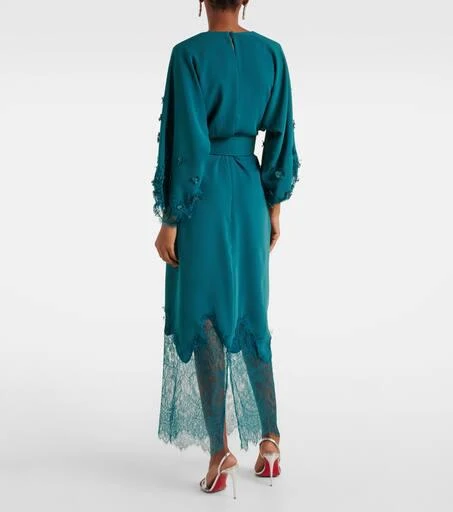Lace-trimmed draped midi dress  On Sale Now with Up to 31% Off | Discover  Exclusive Deals & Savings at BeyondStyle  Authentic Costarellos midi  dresses|w|women|costarellos|e|n|designers|o|clothing|m|dresses with  Limited-Time Discounts, Free Shipping, and