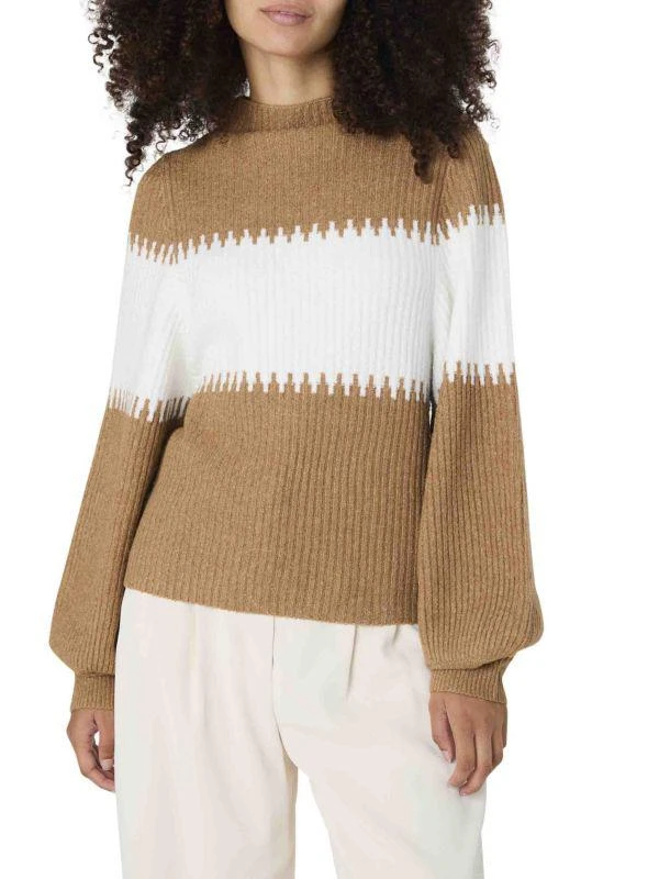 French Connection Sophia Colorblock Ribbed Sweater 1