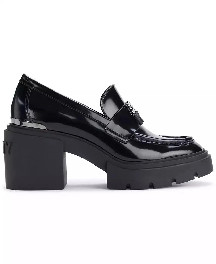 DKNY Women's Texas Heeled Platform Loafers 2