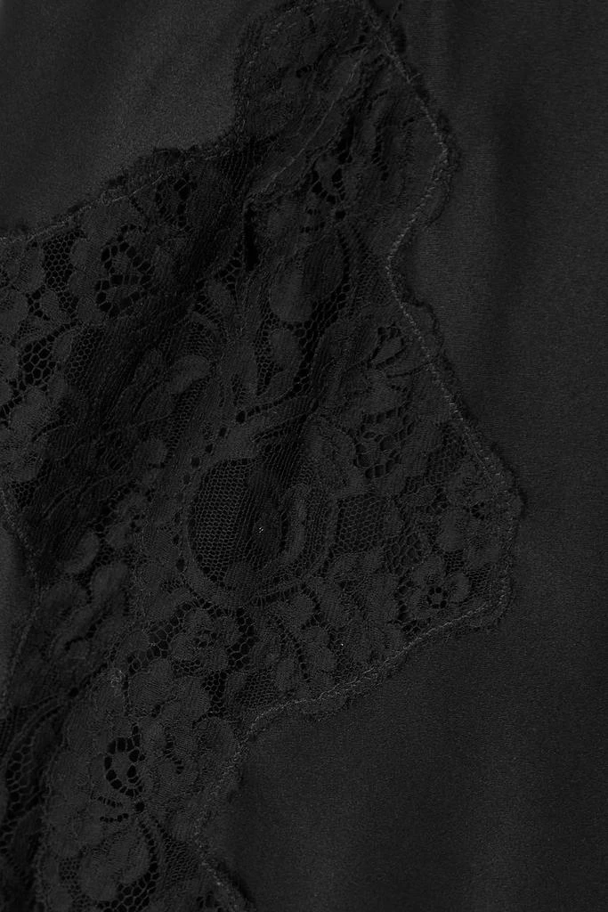 Rodarte Lace-trimmed silk-satin maxi dress 4