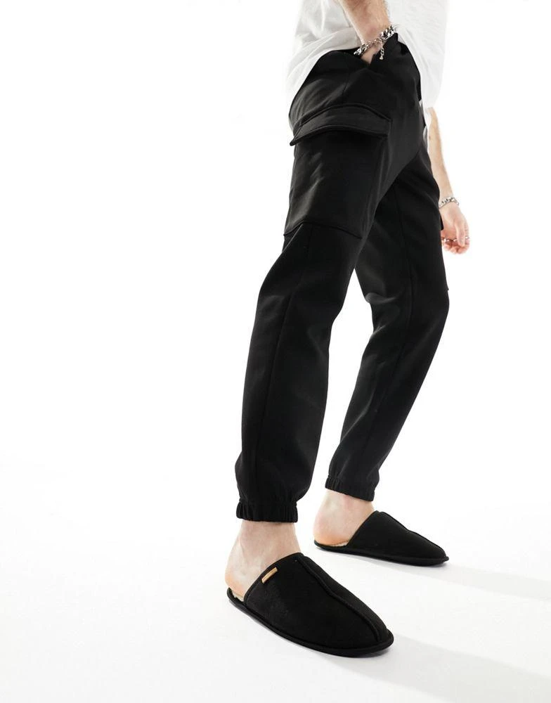 Ben Sherman Ben Sherman mule slippers in black 3