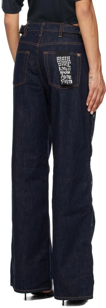 Ksubi Blue Low Rider Original Snaps Jeans 3