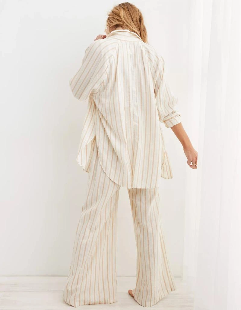 Aerie Aerie Linen Blend Cover Up Shirt 3