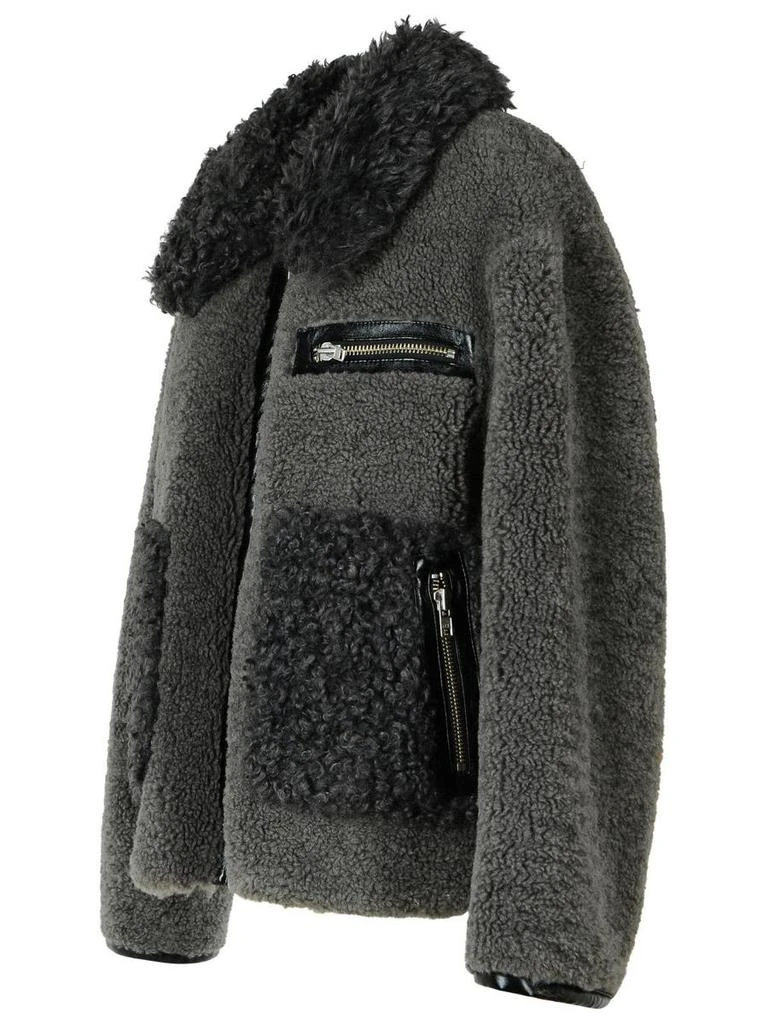 STAND STUDIO Stand Studio 'Joann' Grey Faux Fur Coat 2
