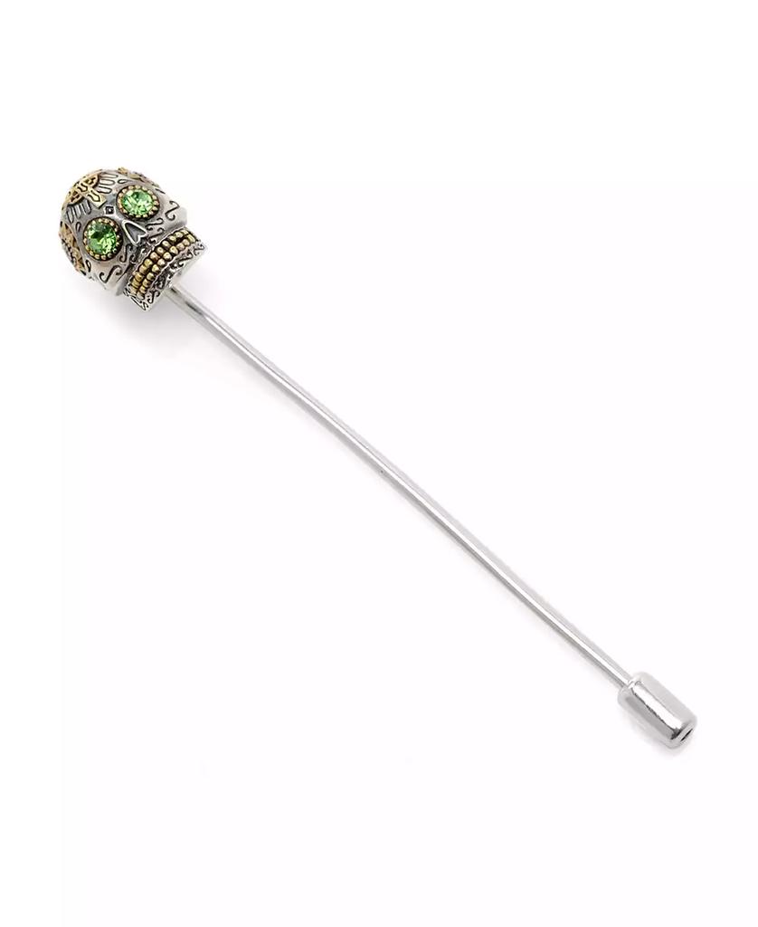 Ox and Bull Trading Co. Men's Sterling Silver Skull Stick Pin