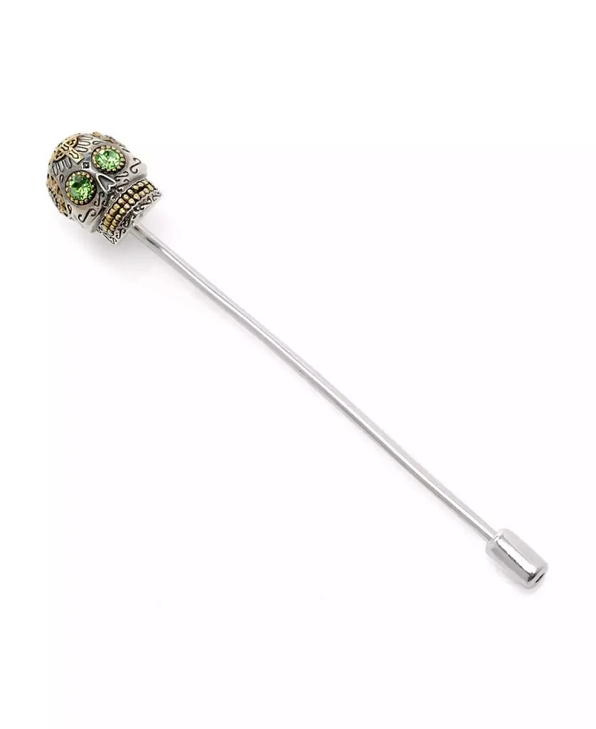 Ox and Bull Trading Co. Men's Sterling Silver Skull Stick Pin 1
