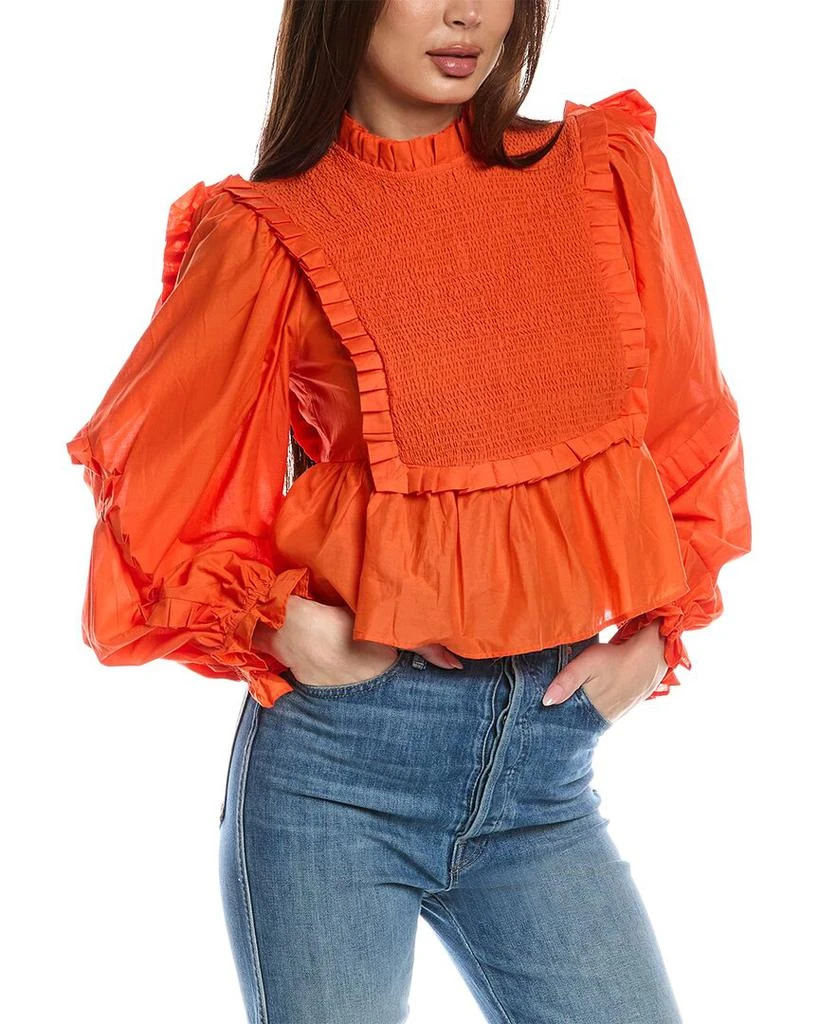 Farm Rio Smocked Blouse 1