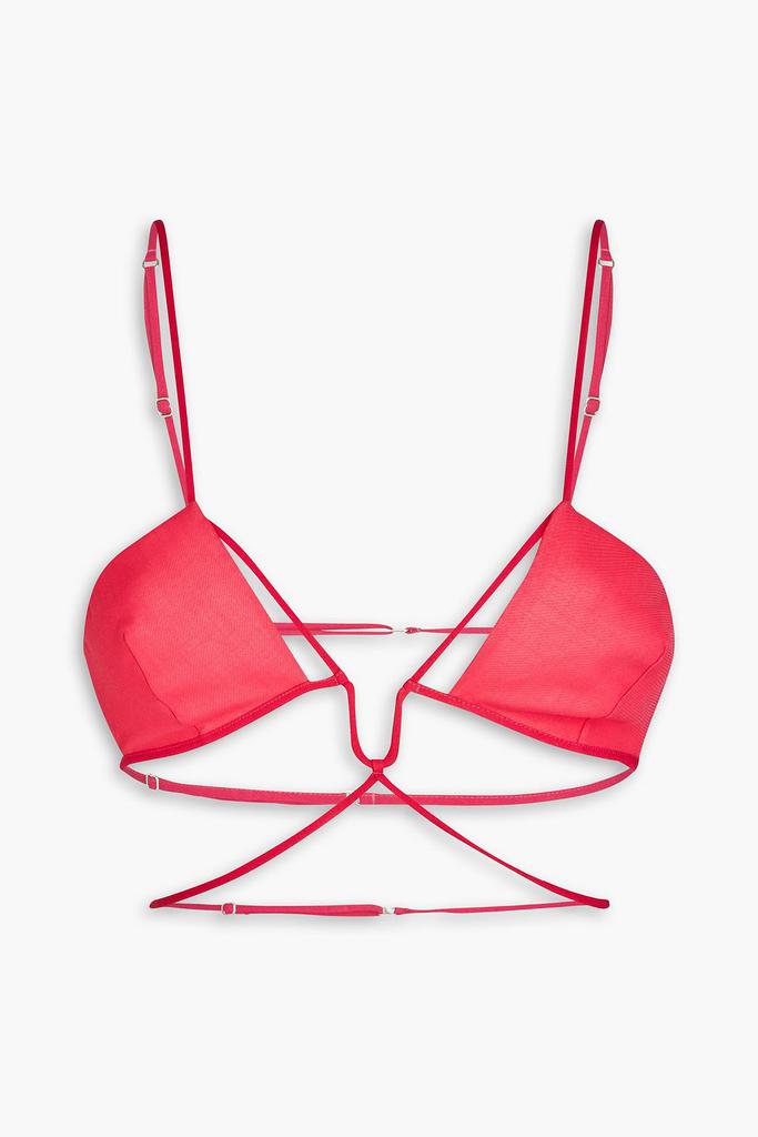 Nensi Dojaka Cutout cotton bralette