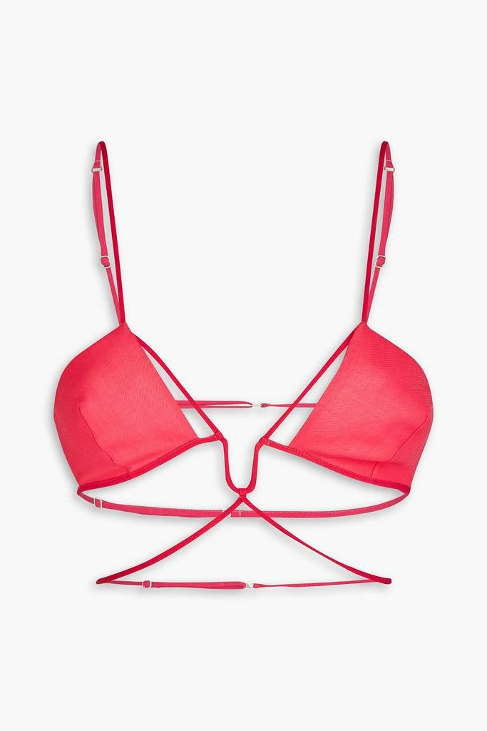 NENSI DOJAKA Cutout cotton bralette 1