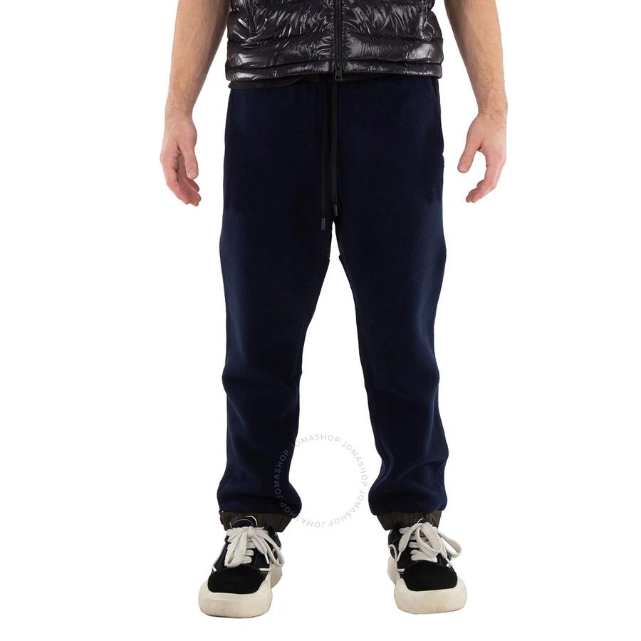 Moncler Grenoble Fleece Track Pants In Dark Navy 1