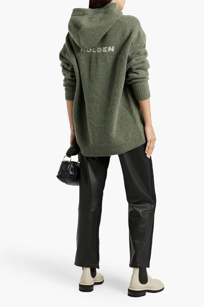 Holden Intarsia merino wool hoodie 3