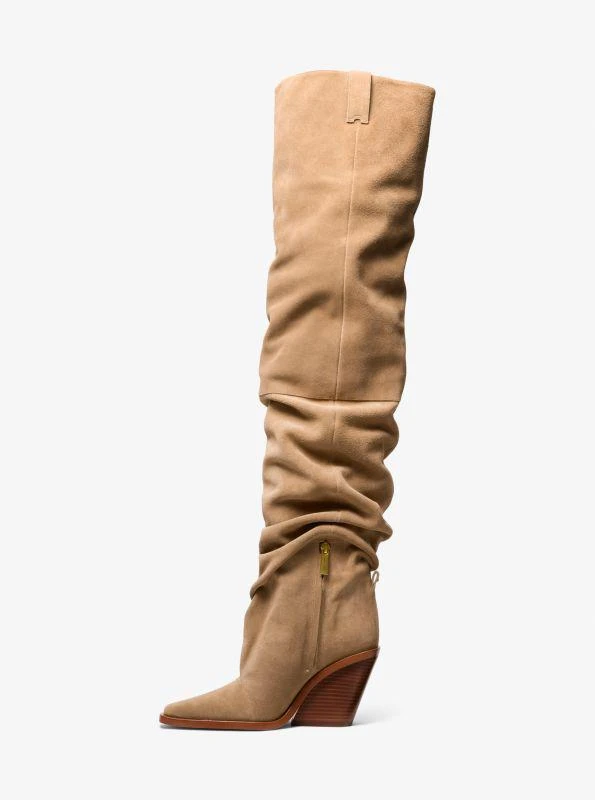 Michael Kors Noemie Suede Over-the-Knee Boot 4