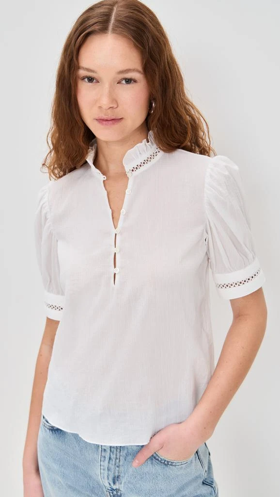 FRAME The Ruffle Collar Top 1