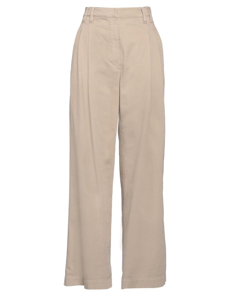 パンツ BRUNELLO CUCINELLI Slouchy trousers in Sparkling linen canva Slouchy trousers for Woman in Desert | Brunello Cucinelli