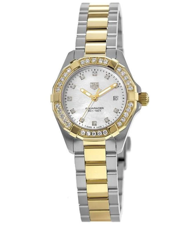 TAG Heuer Tag Heuer Aquaracer Lady 300M 27MM Diamond Two Tone Women's Watch WBD1423.BB0321 1