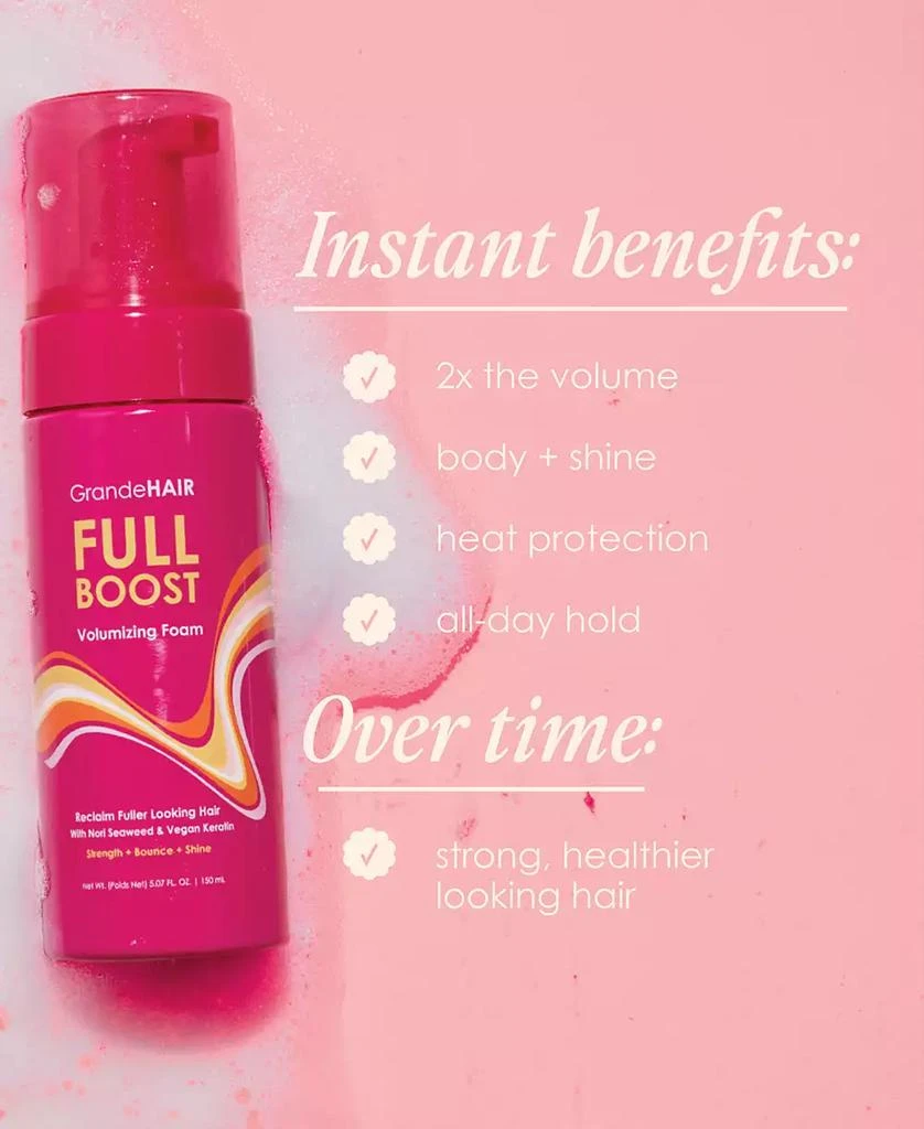Grande Cosmetics GrandeHAIR Full Boost Volumizing Foam, 5.07 oz. 9