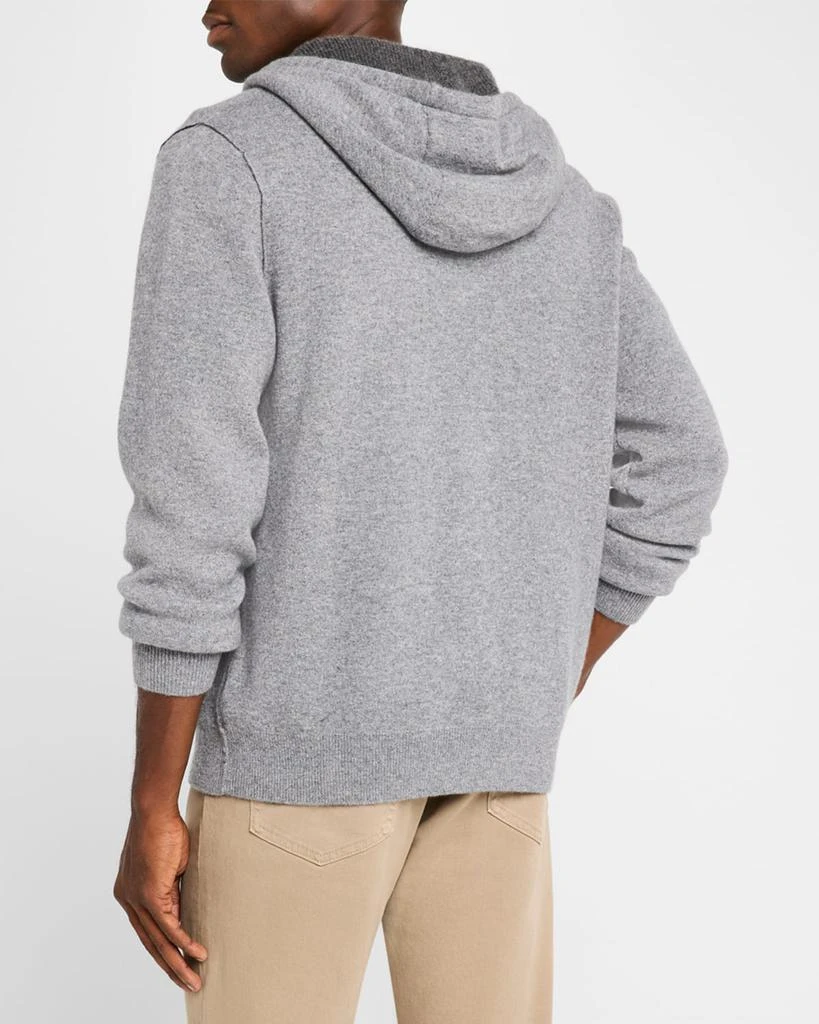 Neiman Marcus Men's Cashmere Full-Zip Hoodie 4