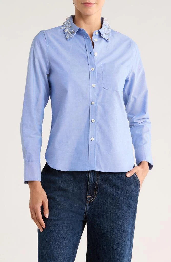 Jason Wu Embellished Collar Button-Up Shirt