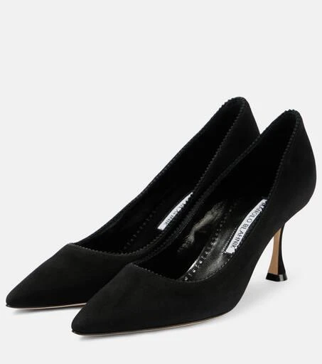 Manolo Blahnik Osmaclo suede pumps 4