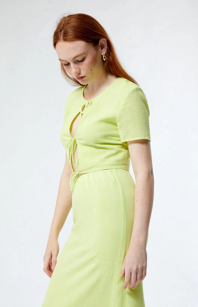 Charlie Holiday Zephyr Tie Front Top 2