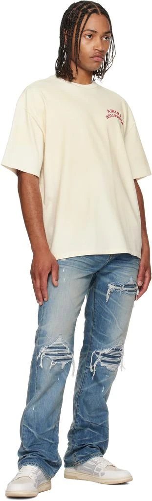 AMIRI White 
Gray Skel Top Low Sneakers 5