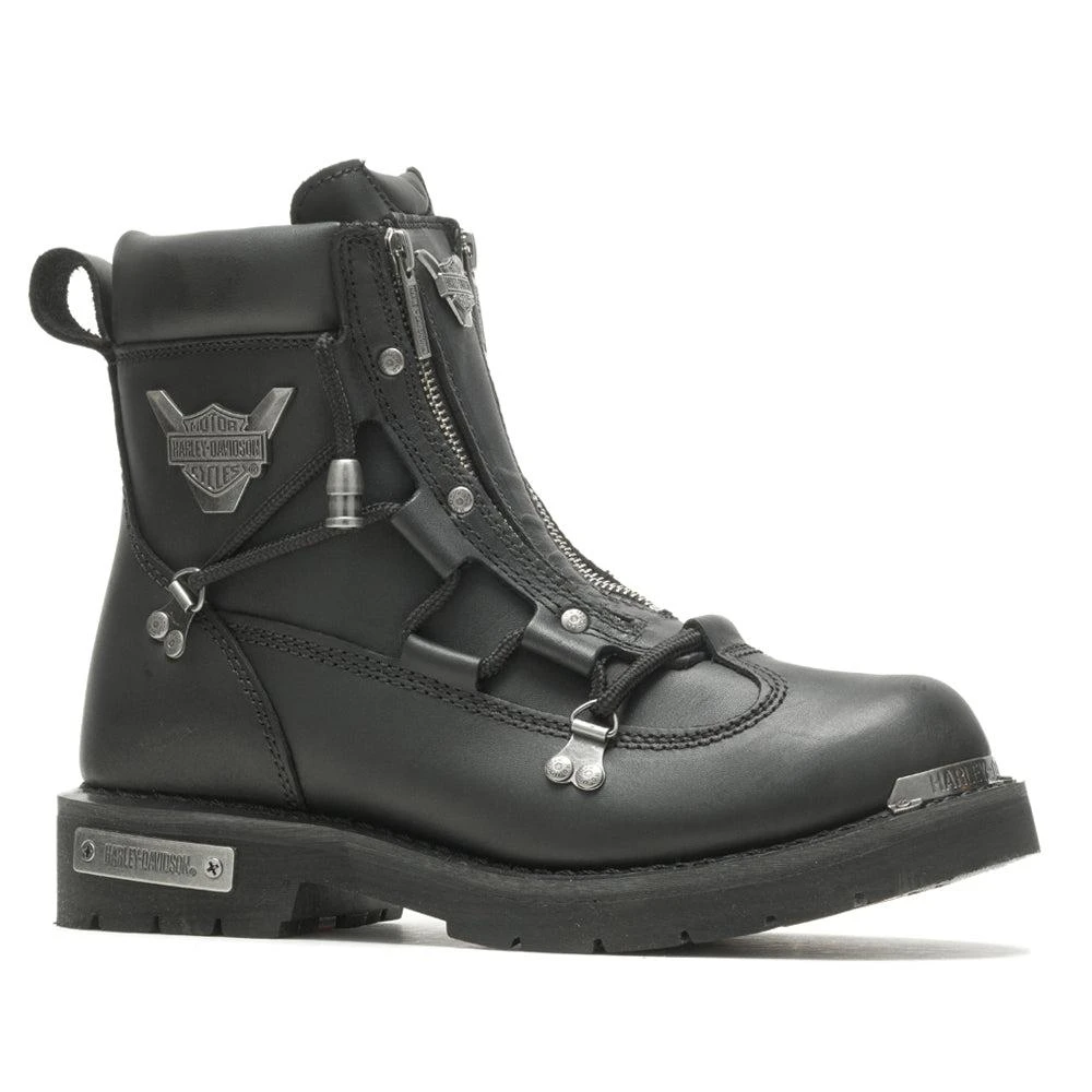 Harley Davidson Brake Light Round Toe Motorcycle Boots 2