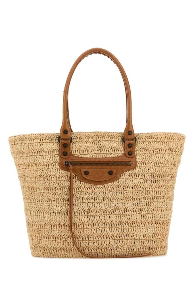 Balenciaga Balenciaga Le City Medium Raffia Basket Bag 1