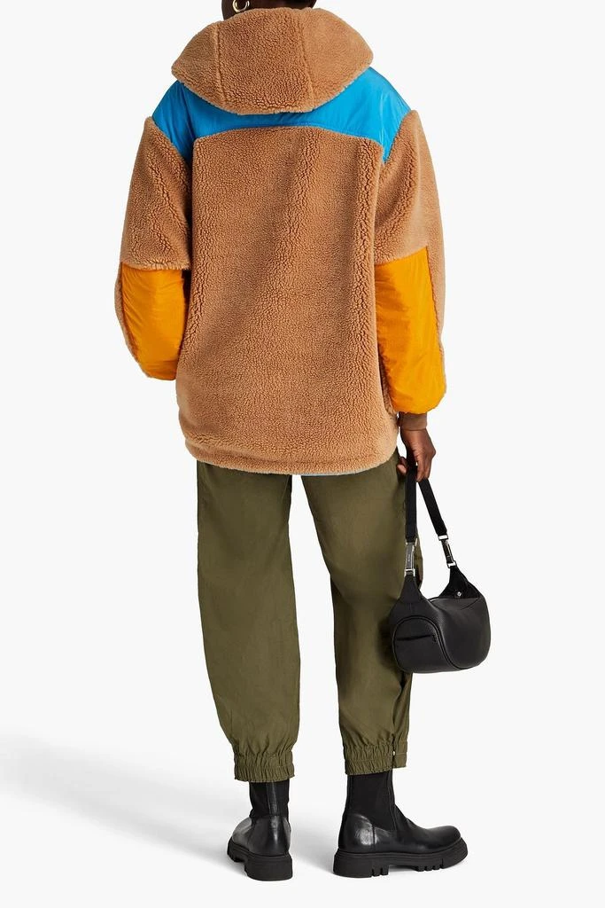 Stella McCartney Marlee oversized paneled fleece and shell hoodie 3