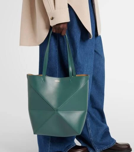 Loewe Puzzle Fold Medium leather tote bag 7