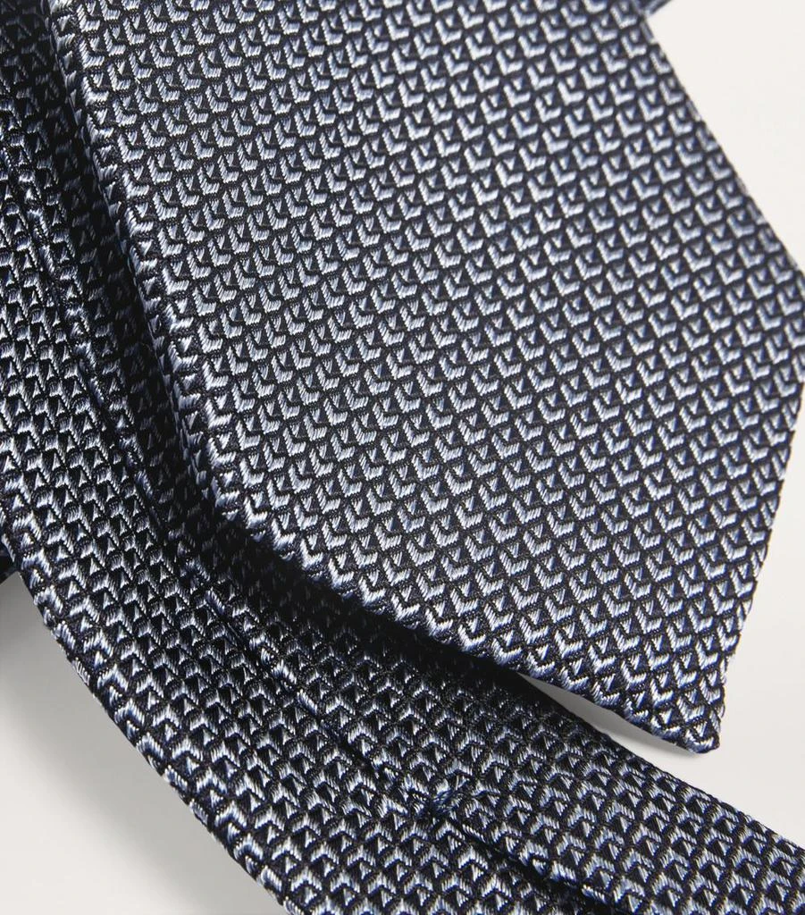 PAL ZILERI Silk Micro Check Tie 4