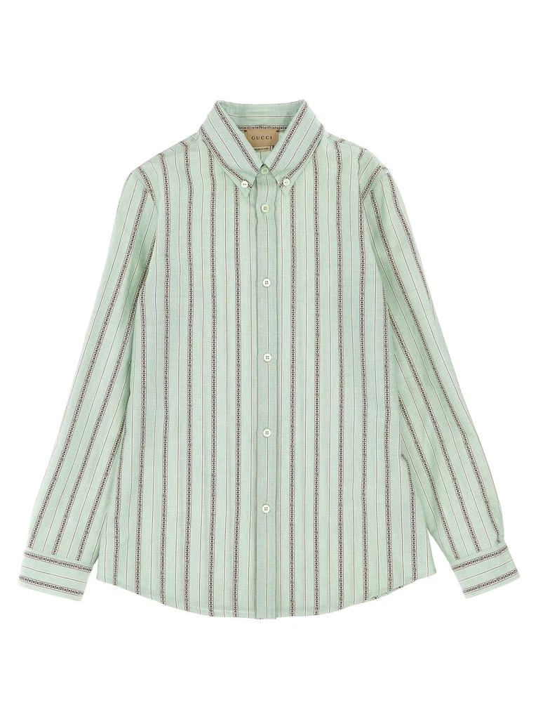 Gucci Patterned Striped Shirt 1