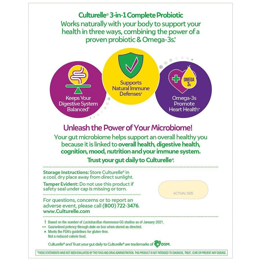 Culturelle 3-in-1 Complete Probiotic Daily Formula 2