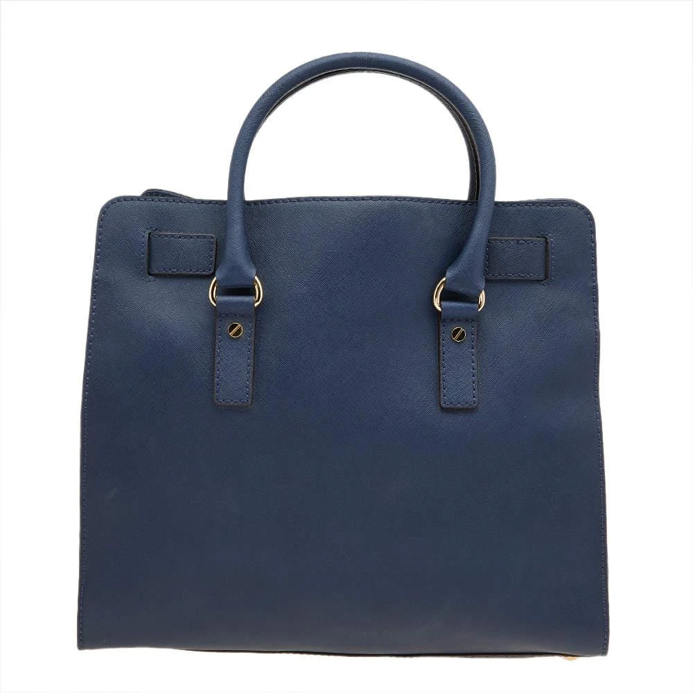 Michael Kors MICHAEL Michael Kors Blue Saffiano Leather Large Hamilton Tote 4
