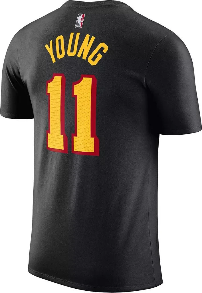 Jordan Nike Men
s Atlanta Hawks Trae Young #11 Black T-Shirt 3
