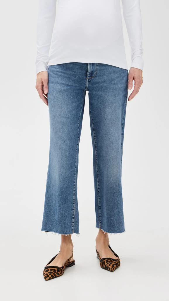 DL1961 Hepburn Wide Leg Petite Maternity Jeans 6